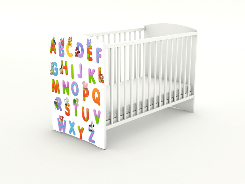 Becks detská postieľka Abeceda